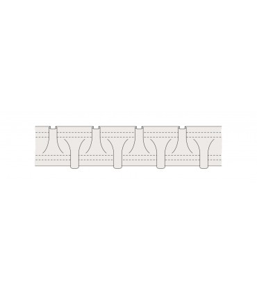 Bande De Rideaux Smocke 25  mm