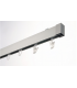 Modern Simple Rail à Rideau  Aluminium Chromé Mat