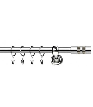 Tringle à Rideaux Simple Inox