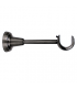 Support Simple pour Tringle à Rideaux Anthracite