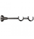Support Double pour Tringle à Rideaux Anthracite