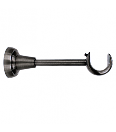 Support Simple pour Tringle à Rideaux Anthracite