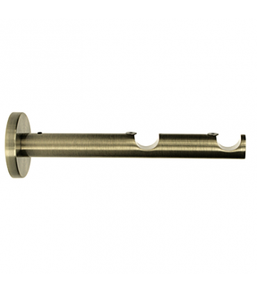 Support pour Tringle à Rideaux Double Laiton Antique