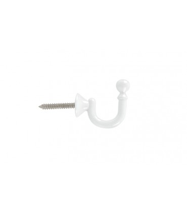 Crochet pour Rideaux Blanc 30 mm