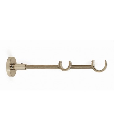 Support Moderne Pour Tringle à Rideaux Double Collection Dolcevita Couleur Laiton Antique